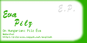 eva pilz business card